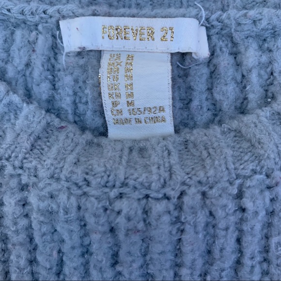 Gray Forever 21 long sleeves sweater - Picture 4 of 4